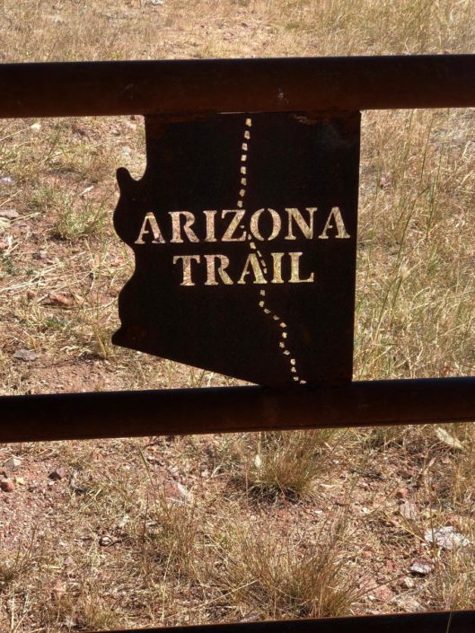 Arizona Trail - Gate sign Arizona Trail Planning Guide