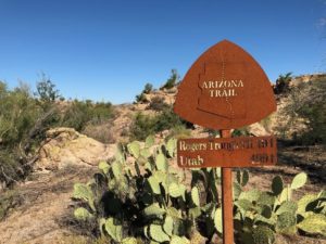 AZT sign bikepacking lessons - Arizona Trail Guide