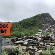 A blocked road in Alaska highlights the importance of bikepacking pre-trip considerations, ensuring riders are prepared for unexpected challenges.