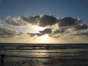 Sunset at Manzanita Beach - PCT 2007 Day 7 - Manzanita