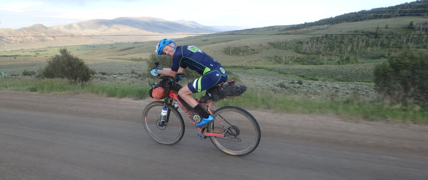 A high-altitude section of the Tour Divide near Ute Pass, featured in the Tour Divide Planning Guide to help riders prepare for elevation challenges.