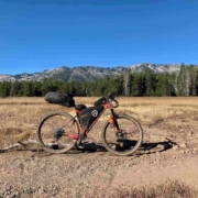 A fully loaded bike during a shakedown ride to test bikepacking gear and setup before a big trip.