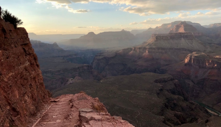 A section of the Arizona Trail in the Grand Canyon, where reliable Arizona Trail Gear helps bikepackers handle the demands of the route.