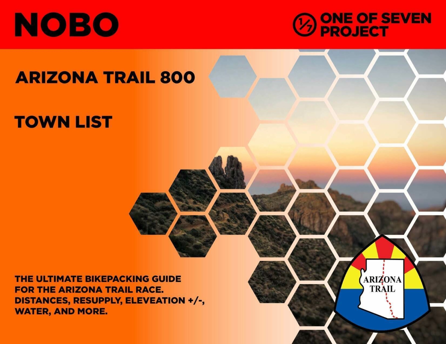 AZTR 800 NOBO Town List cover, bikepacking, guides, planning aids