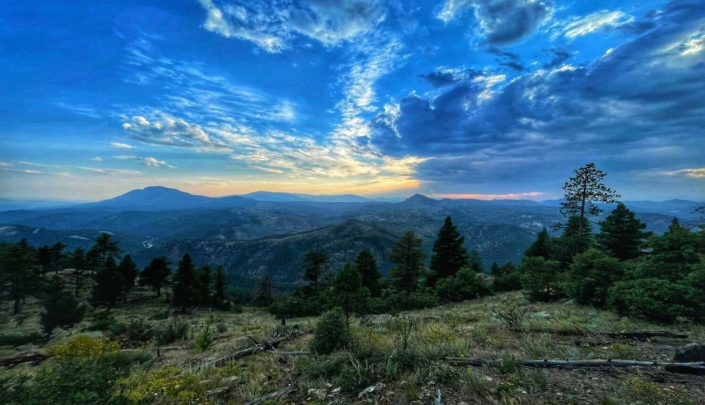 Colorado Trail, sunset, thru-hiking