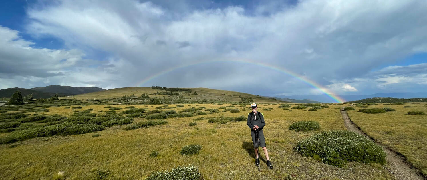 Colorado Trail Rainbow on Georgia Pass