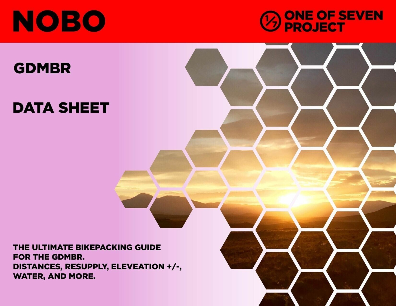 GDMBR NOBO Data Sheet, planning aid, guide, bikepacking