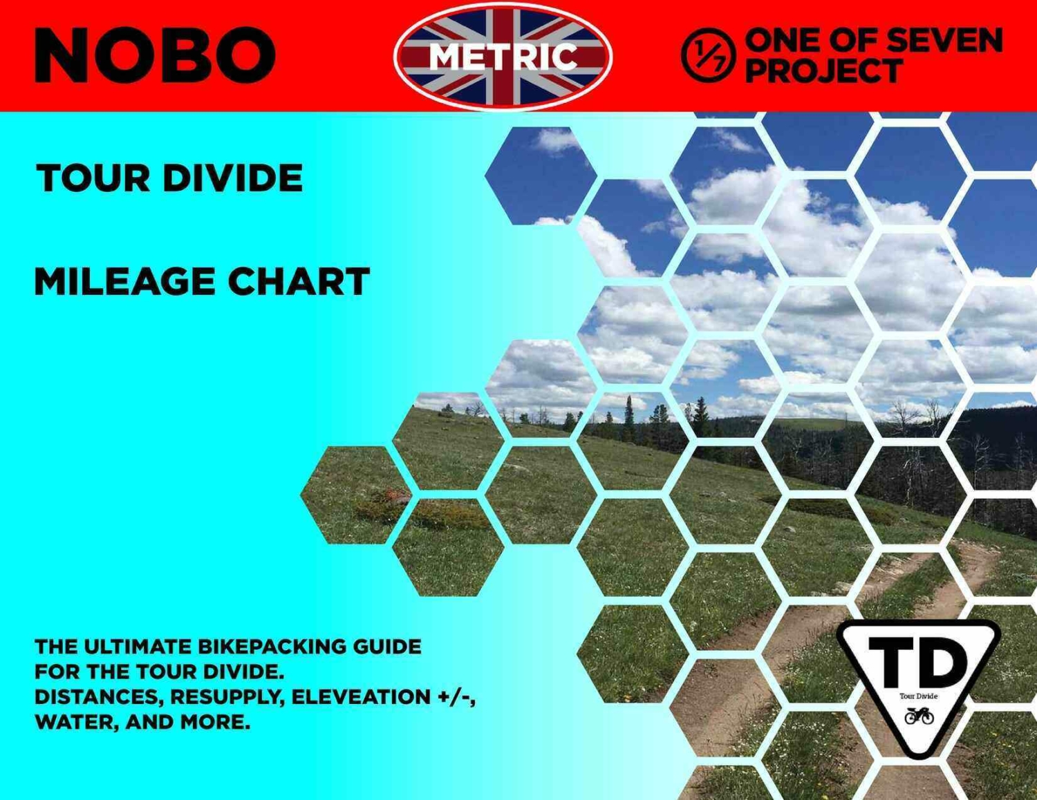 Tour Divide Metric NOBO Mileage Chart Cover bikepacking guides planning aids