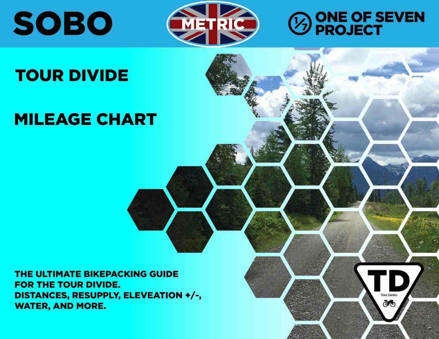 Tour Divide Metric SOBO Mileage Chart Cover bikepacking guides planning aids