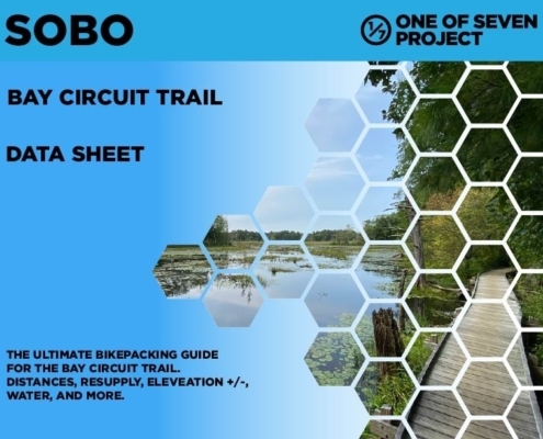 SOBO Data Sheet Cover- Bay Circuit Trail bikeepacking guide planning aids, Ultimate Bikepacking and Hiking Resource