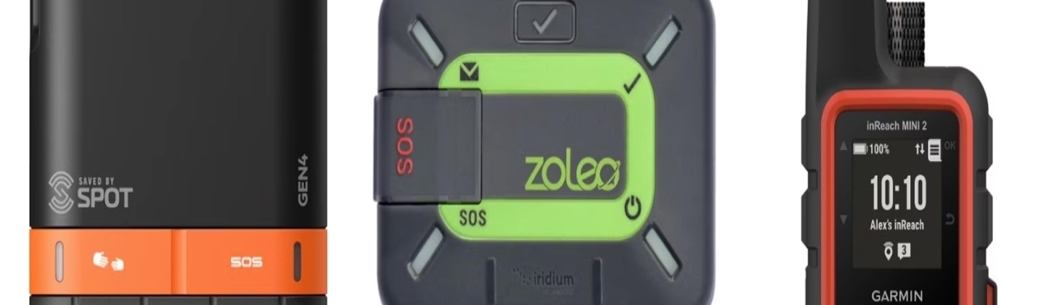 Options for SPOT tracker & Trackleaders setup - SPOT tracker, Zoleo, and Garmin InReach.