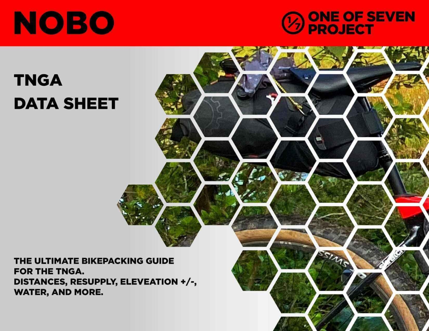 TNGA Data Sheet Planning Aid cover featuring essential data for bikepacking the Trans North Georgia Adventure route