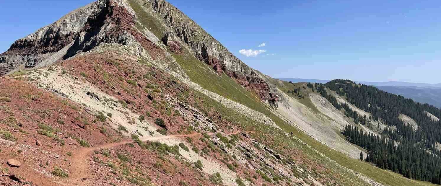 A view of Blackhawk Pass on the Colorado Trail, featured in the Colorado Trail Planning Guide to help bikepackers prepare for the route.